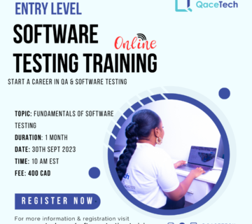 Software testing training ads